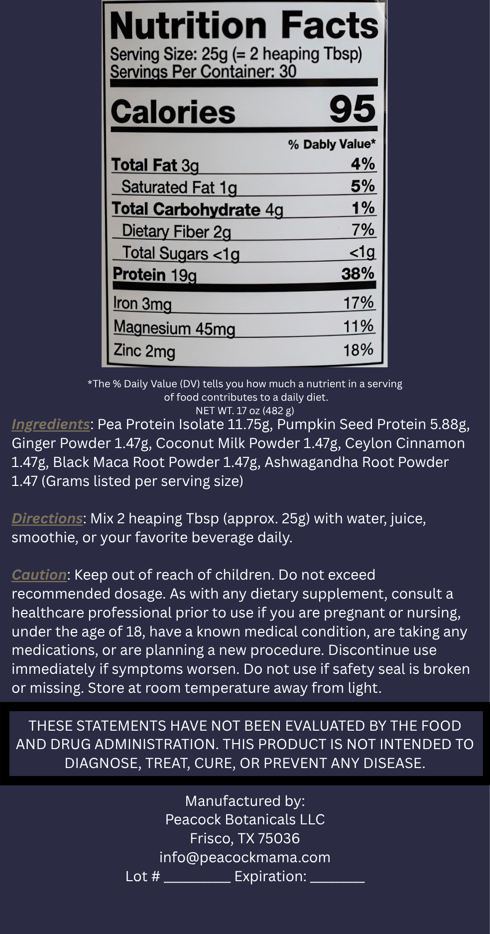 Peacock Protein